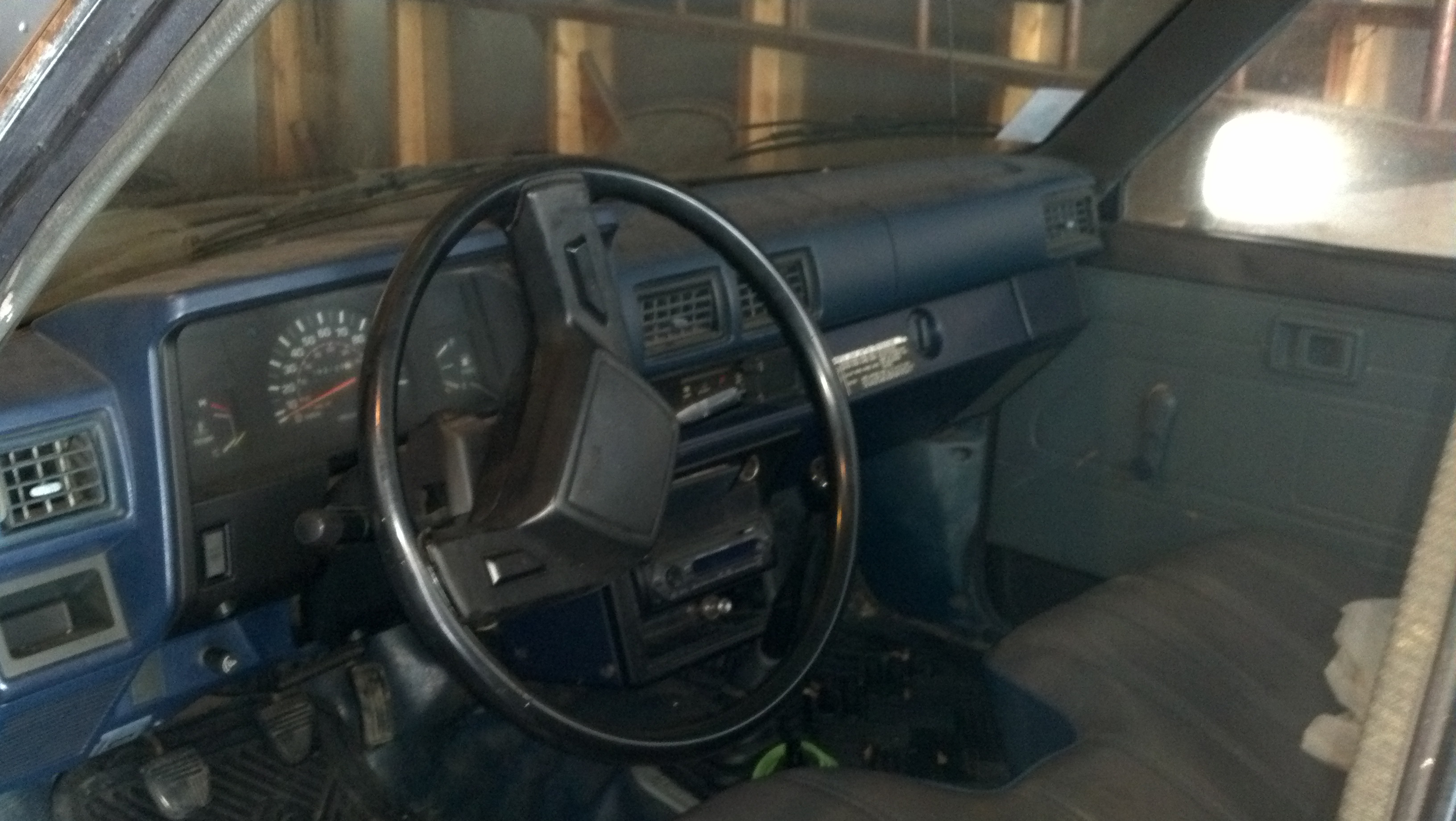 1986 Toyota truck interior