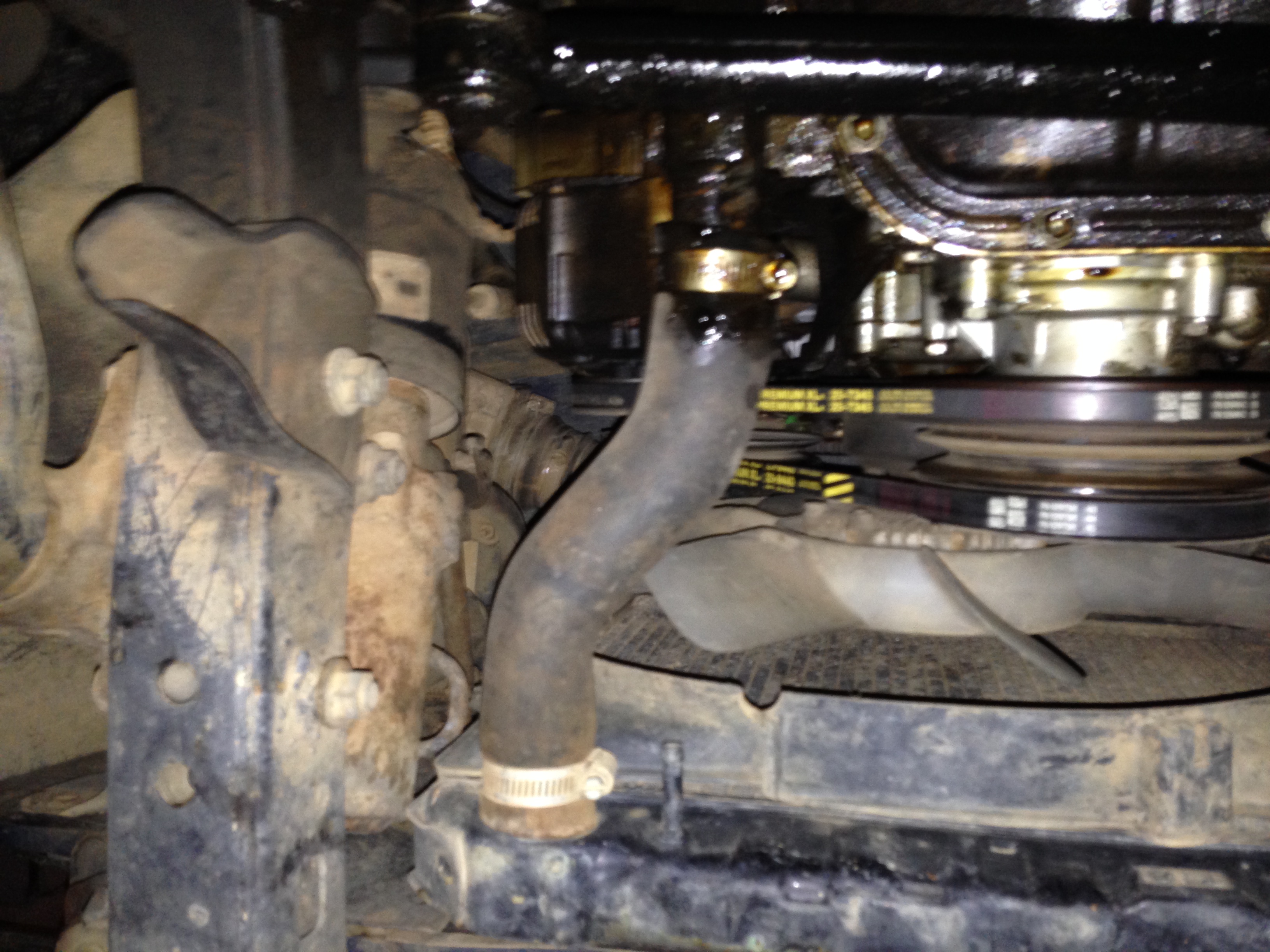 Bmw lower radiator hose leak #7