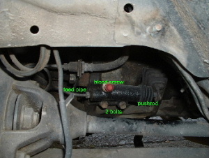 Toyota 87 4 runner clutch master cylinder slave