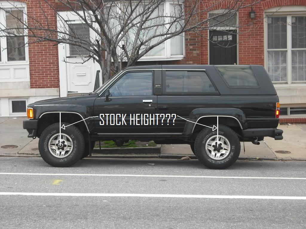 4runner lift body how to Stock YotaTech Height Ride of Gen  1st Forums 4runner?