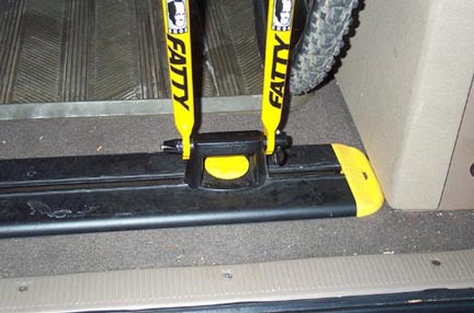 suv interior bike rack