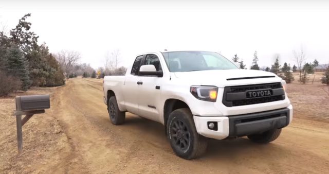 Yoga Model Bends for Tundra TRD Pro Over Ford Raptor (Video)