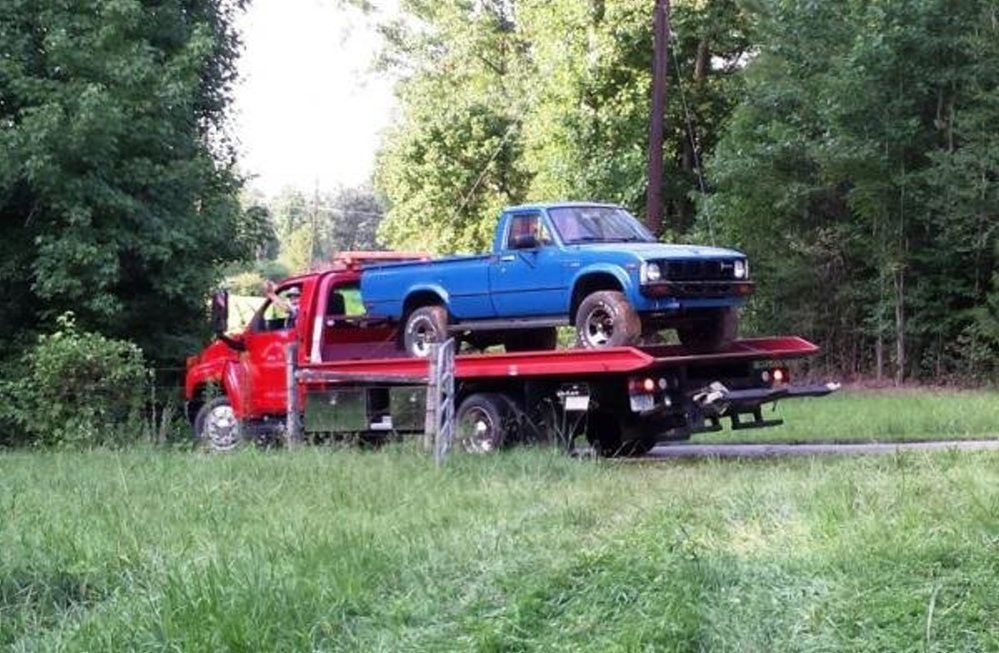 1981 Toyota on a Flatbed