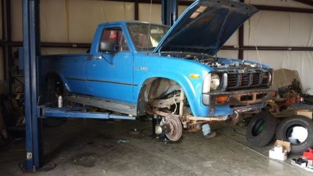 1981 Toyota on the Rack