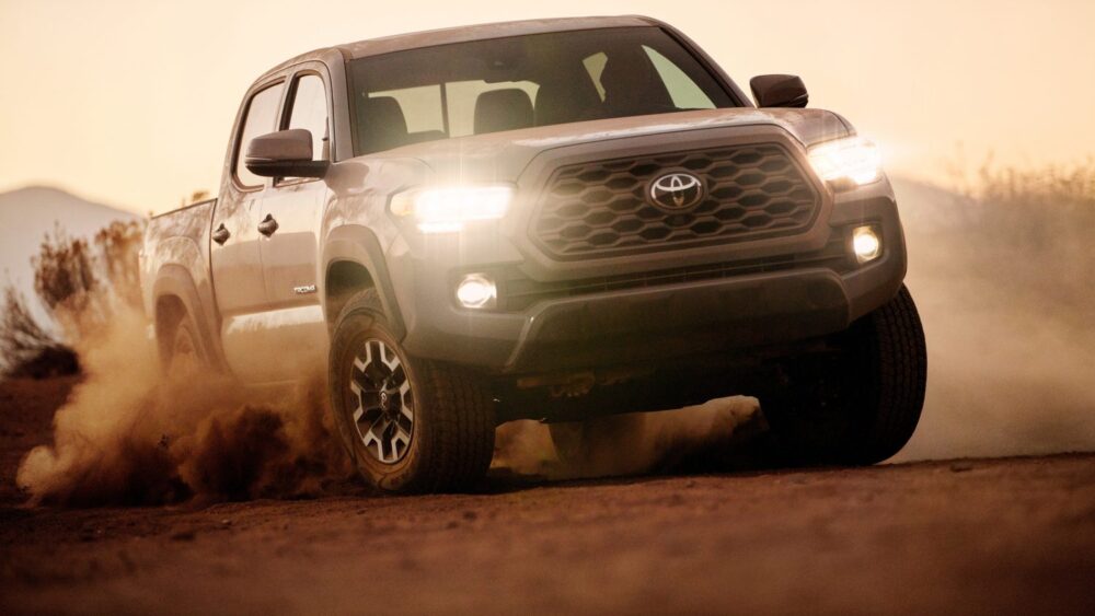 Toyota truck off-roading