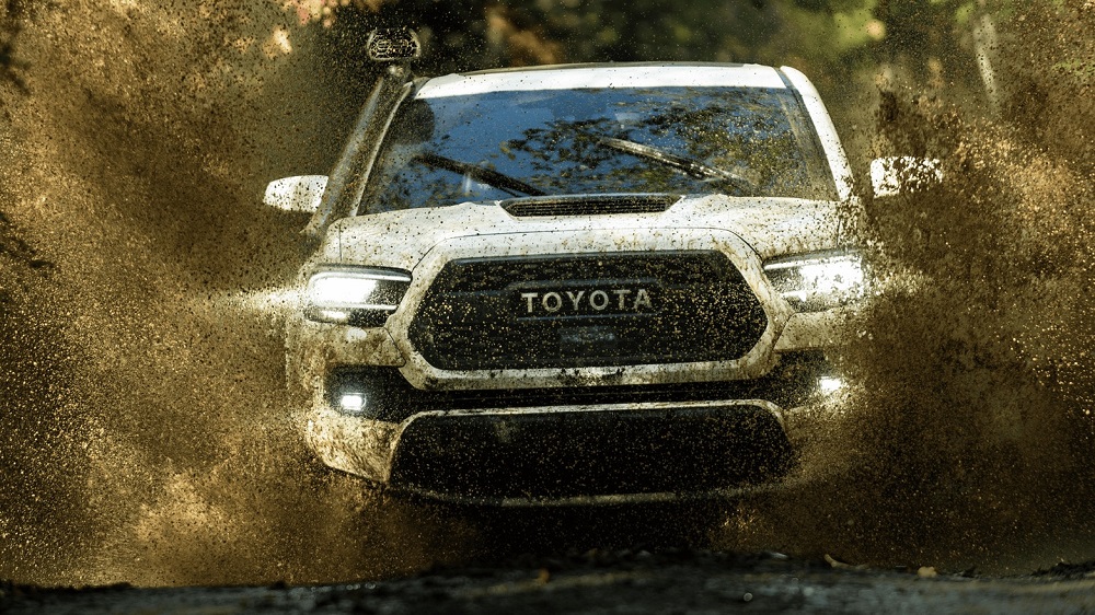 Toyota truck off-roading