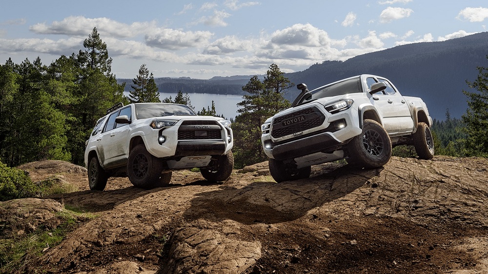 Toyota truck off-roading